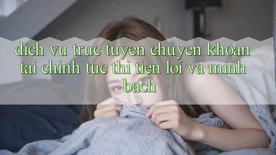 Dịch vụ trực tuyến Chuyển khoản Tài Chính: Tức thì, Tiện Lợi Và Minh Bạch Dịch vụ trực tuyến Chuyển khoản Tài Chính: Tức thì, Tiện Lợi Và Minh Bạch