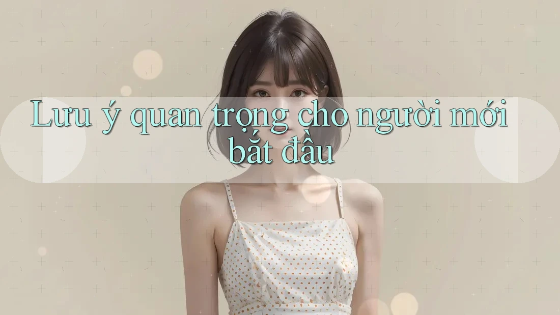 Lưu ý quan trọng cho người mới bắt đầu Lưu ý quan trọng cho người mới bắt đầu