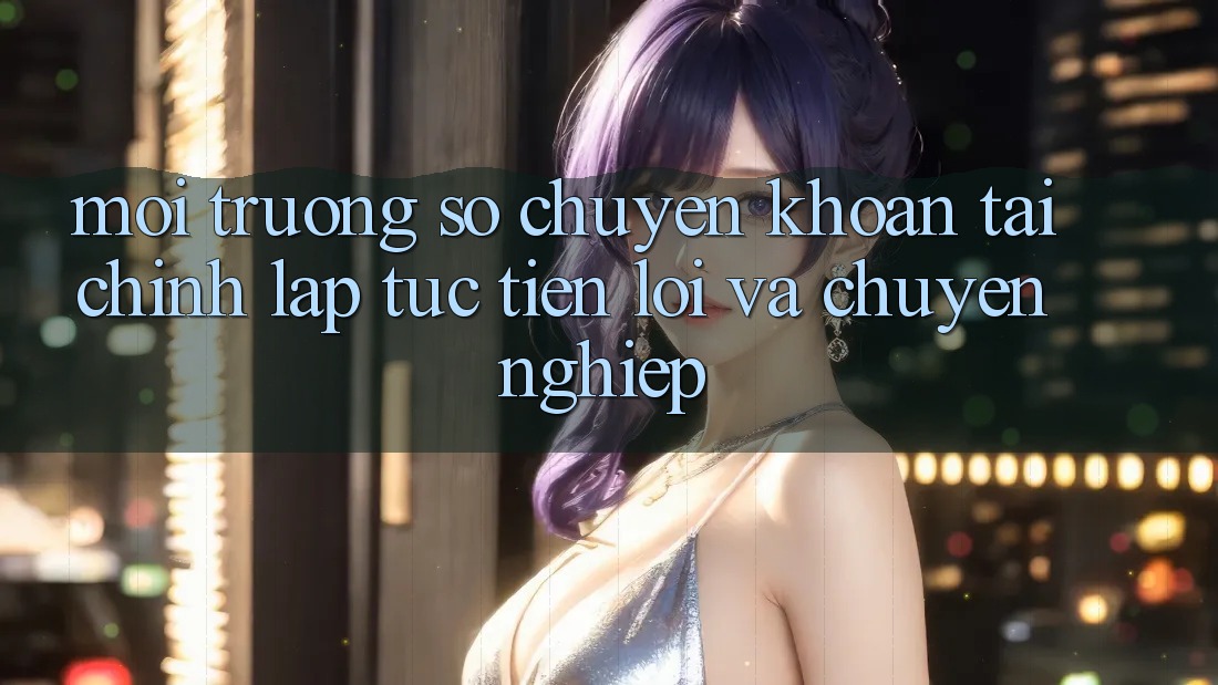 Môi trường số Chuyển khoản Tài Chính: Lập tức, Tiện Lợi Và Chuyên nghiệp