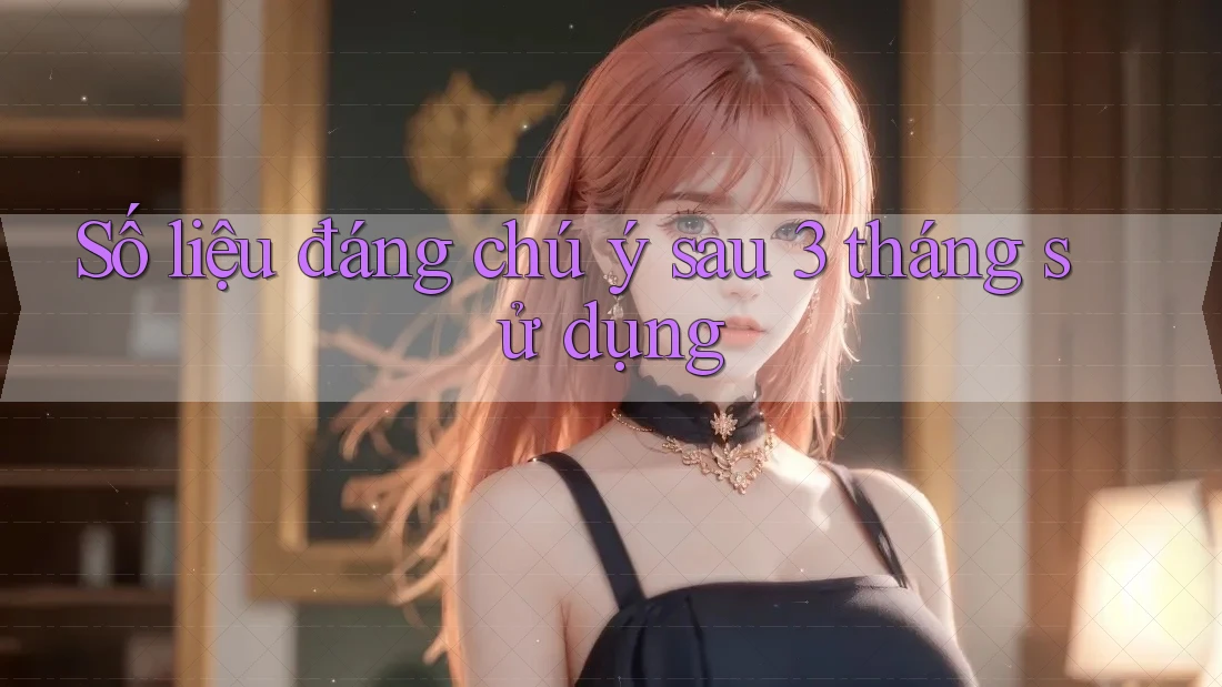 Số liệu đáng chú ý sau 3 tháng sử dụng Số liệu đáng chú ý sau 3 tháng sử dụng