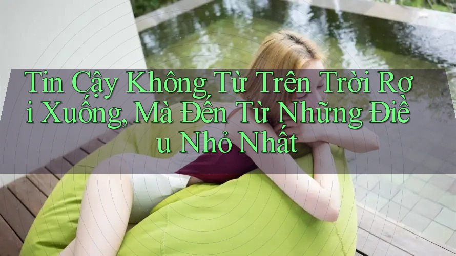 Tin Cậy Không Từ Trên Trời Rơi Xuống, Mà Đến Từ Những Điều Nhỏ Nhất Tin Cậy Không Từ Trên Trời Rơi Xuống, Mà Đến Từ Những Điều Nhỏ Nhất