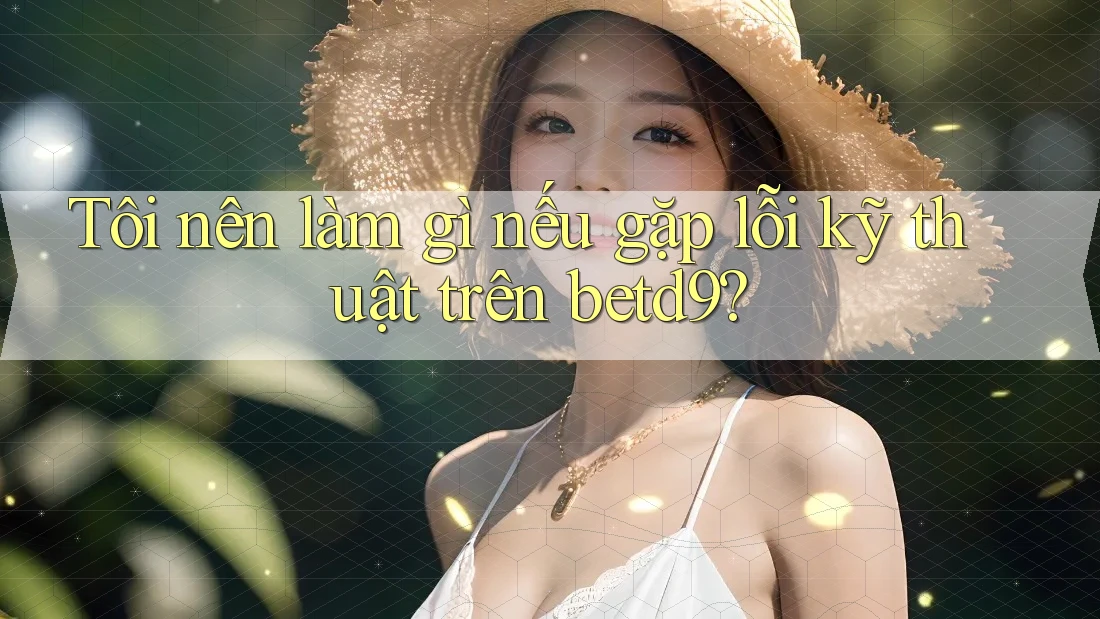 Tôi nên làm gì nếu gặp lỗi kỹ thuật trên betd9? Tôi nên làm gì nếu gặp lỗi kỹ thuật trên betd9?